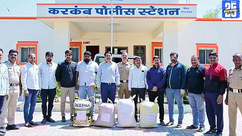 Marijuana worth 5.5 Lakhs seized during a police raid at a house in Jaloli, with an arrest made."