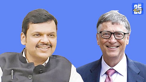 cm devendra fadnavis and bill gates