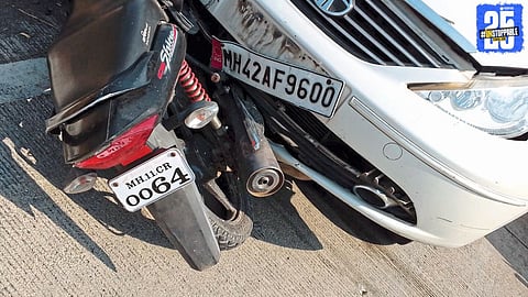 Scene of the tragic motor accident in Sastewadi that claimed the life of a young man and left another seriously injured."