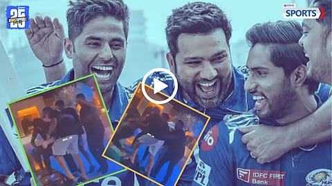 Rohit Sharma, Tilak Varma and Surya Kumar Yadav Having Fun With Teammate