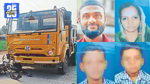 Two-wheeler Dumper Accident