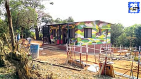 Protection booths in Sahyadri Tiger Reserve to combat poaching and illegal tree cutting, ensuring wildlife safety and forest conservation.