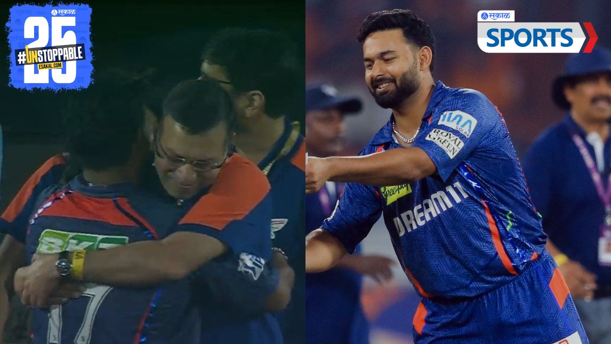 Sanjiv Goenka Hugs Rishabh Pant 