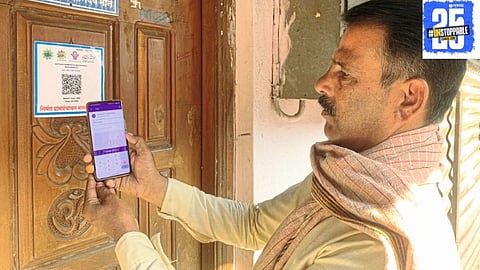 Manyachiwadi reaches its full tax collection target on the first day of the financial year with QR code payments."