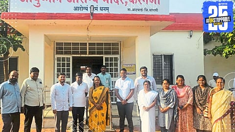 CEO Trupti Dhodmise inspecting the health center during an unannounced visit, issuing warnings to absent staff.