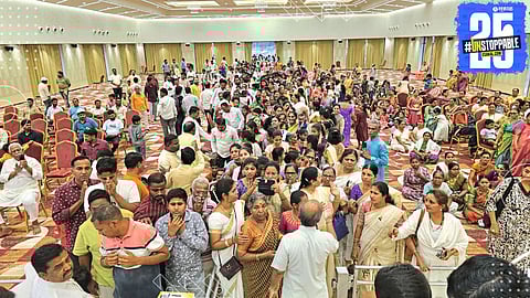 Devotees gathered in Solapur to witness the ancient 1000-year-old fragments of the Somnath Jyotirlinga, displayed with reverence.