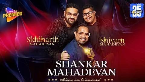 Shankar Mahadevan to perform live in Pune along with his sons Siddharth and Shivam Mahadevan 