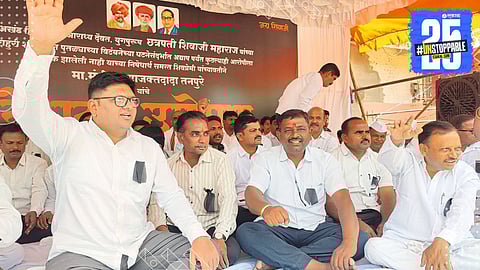 Former Minister Prajakt Tanpure addresses media, warning of unrest if accused are not arrested promptly.