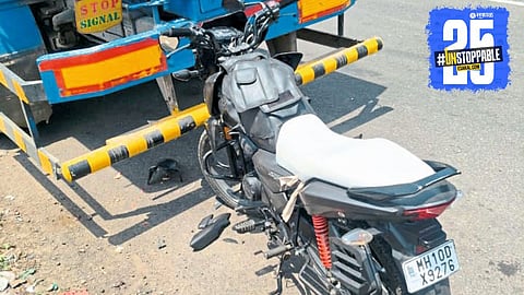 Bike-Tanker collision claims young girl’s life; police investigate tragic incident.