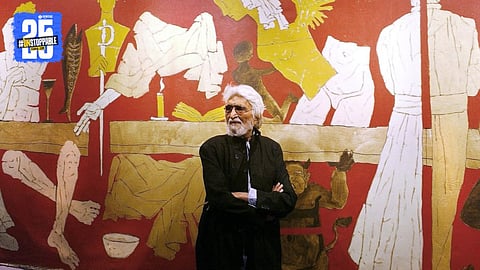 The Last Supper Reimagined By Indian Artist M. F. Husain