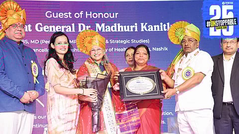Lt. Gen. Madhuri Kanitkar addresses youth at ‘Spandan Yuva’ festival; 400 participants from across Maharashtra take part.