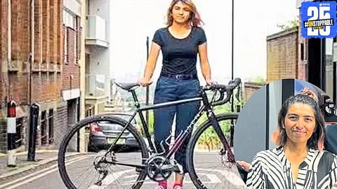 Vedangi Kulkarni, the first Asian woman to complete a solo world cycling tour, hails from Manerajuri, Maharashtra.