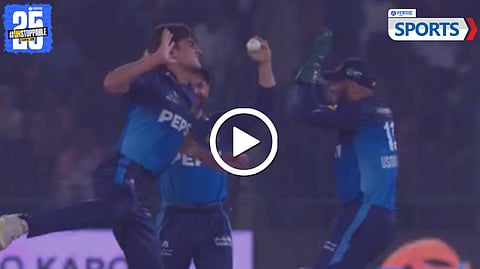  psl 2025 bowler slams wicketkeeper viral video