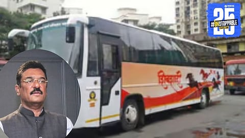 Minister Pratap Sarnaik flags off Shivneri bus service dedicated to tourists"