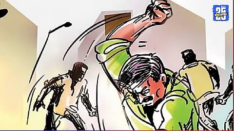 Scene from Malewadi where an electricity sub-engineer was attacked by a mob over a reported power issue; four booked.