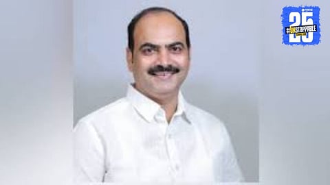 MLA Manoj Ghorpade celebrating the in-principle approval of Indoli-Pal Lift Irrigation Scheme for farmers' development.