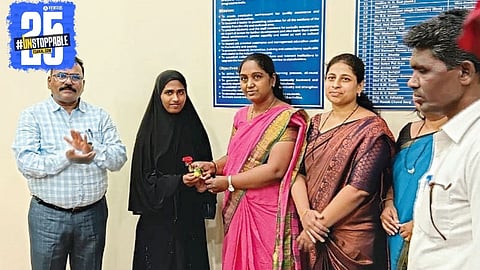 Razia Mulla from Arali, a symbol of dedication and self-reliance, scores 86% without tuition.