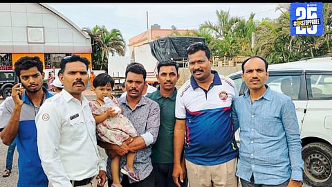 Emotional reunion: 3-year-old Eshwari safely returns to her parents after being rescued from abduction in just four hours.