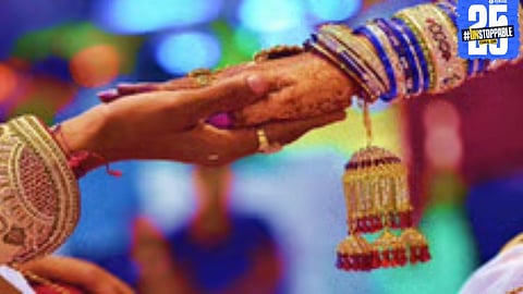 A symbolic protest against dowry, yet the pressure of rising marriage expectations burdens young grooms.