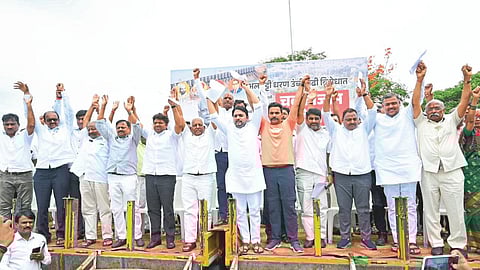 Alamatti Dam Height Protest