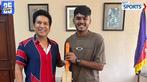 Ayush Mhatre meets Sachin Tendulkar