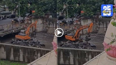 Viral video shows debris dumped back into Pune’s nalas during PMC’s cleaning, sparking outrage