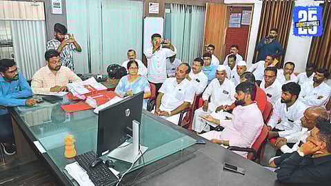 NCP protest