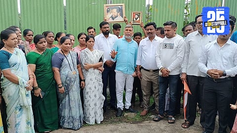 UBT group aggressive on Encroachment of Anand Dighe Ground