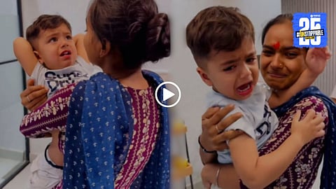Little Nabh breaks down as his beloved caregiver Muskan Didi bids farewell after years of nurturing him — a heartwarming moment captured before her wedding.