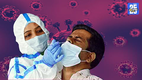 Pune health officials conducting COVID-19 tests as the city records the highest number of active cases in Maharashtra.