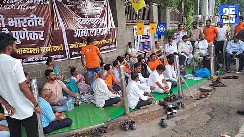 dhanori lohgaon citizens agitation for Infrastructure
