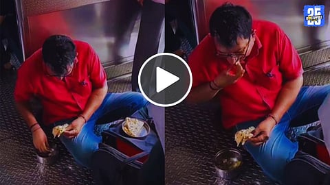 Emotional Viral Video Mumbai Local Man Eating Food