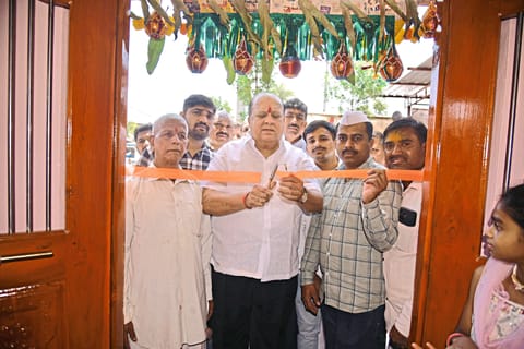 सावर्डे खुर्द येथील हनुमान मंदिराची वास्तुशांती व कलशारोहण सोहळा उत्साहात