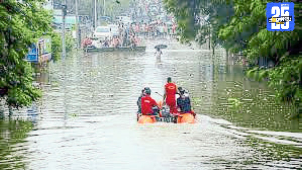 Nagpur district under flood threat; rescue teams prepared as 157 villages and 60 urban zones face waterlogging.