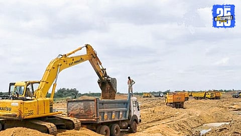 Authorities seize unregistered tipper trucks during mineral transport raids; ₹35 lakh penalty collected in five months.