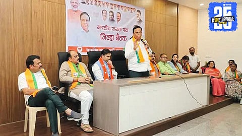 Cultural Affairs Minister Ashish Shelar addressing the media in Satara regarding the upcoming film shooting incentive policy.