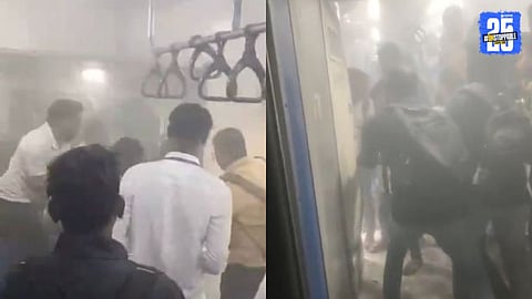 Daund Pune Demu Fire : दौंड-पुणे डेमू रेल्वेमध्ये लागली आग, प्रवासी टॉयलेटमध्ये अडकला अन्... 