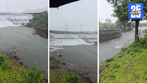Phadke Dam of Ghatghara overflowed