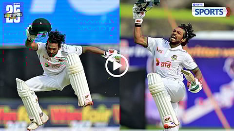 Najmul Hossain Shanto Century Celebration | Sri Lanka vs Bangladesh