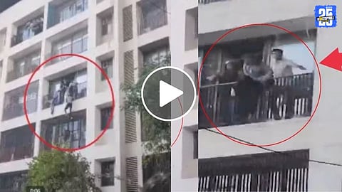 ahmedabad plane crash students jumped from building viral video