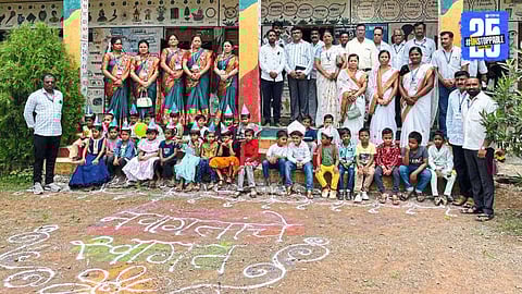 Tahsildar warmly welcomes students at Rashin ZP School during special re-opening event