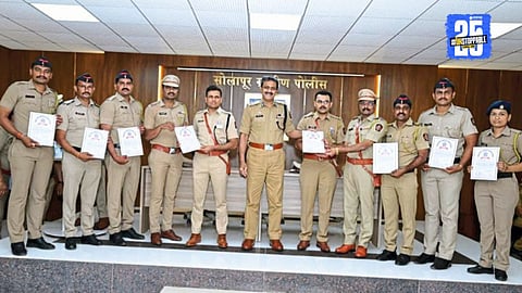 "IG honors Tembhurni Police for recovering property worth ₹7.25 lakh during a successful operation."