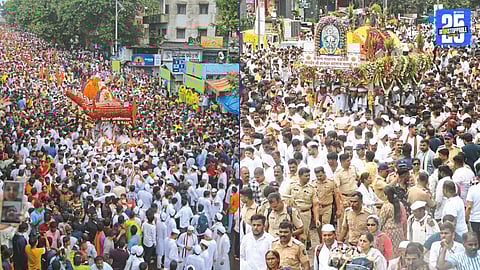 sant tukaram maharaj and sant dnyaneshwar maharaj palkhi sohala