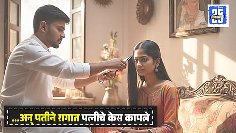 Husband Cuts Wife Hair