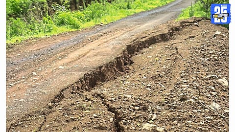 Marli-Bhaleghar Route Damaged Due to Landslide; Residents Urge Action