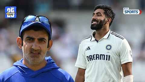 JASPRIT BUMRAH WILL NOT PLAY ALL 5 TESTS AGAINST ENGLAND 