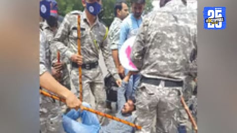 Tense moments in Shelgaon during Shaktipith land survey; police detain farmers opposing measurement.