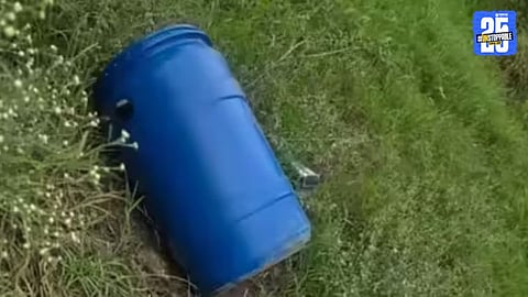 Ludhiana police inspect the site where another decomposed body was found inside a blue plastic drum, intensifying serial murder suspicions.