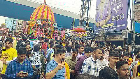 भोसरीमध्ये श्री जगन्नाथ महाराज रथयात्रा उत्साहात