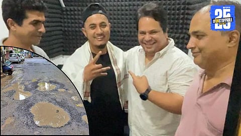 ulhasnagar bad road condition rap song